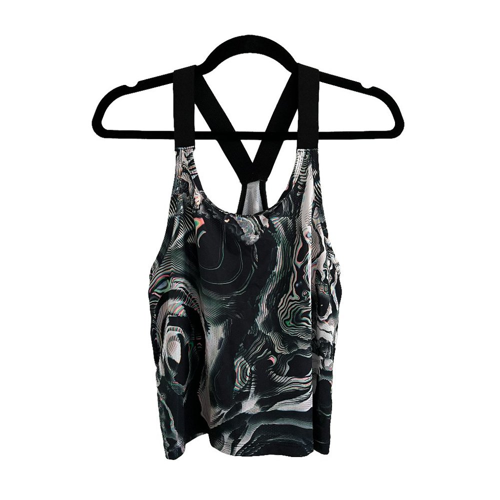 Nike Pro Abstract Geometrical Multicolored Cropped Tank Top